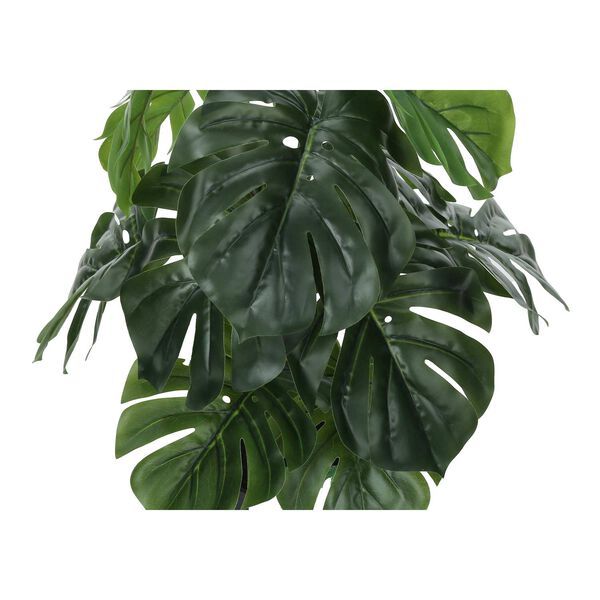 Black Green 24-Inch Monstera Indoor Table Potted Real Touch Artificial Plant, image 5